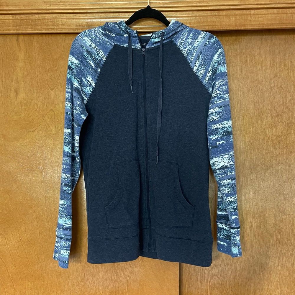 Eddie Bauer blue zip up hoodie size medium